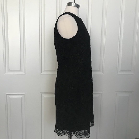 Karl Lagerfeld Paris black lace sheath dress 8 - Picture 4 of 8